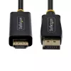 StarTech.com 2m DisplayPort auf HDMI Adapterkabel mit Griffsicheren Steckverbindungen, 4K 60Hz, HDR, Unidirektionaler DP zu HDMI Videokonverter, DP Desktop auf HDMI Monitor