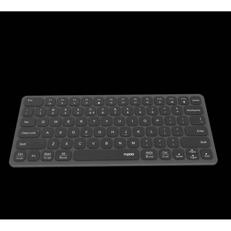 Rapoo UCK-6001 Ultra-Slim Tastatur mit 8-in-1 USB-C Multiport-Adapter, QWERTZ