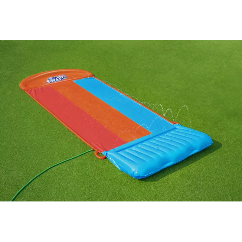 Bestway H2OGO! Triple-Rutsche mit Tsunami Splash Rampe 4,88 m