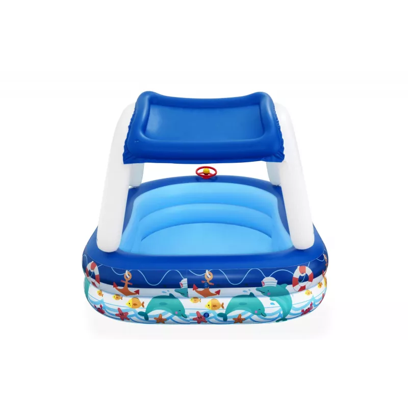 Bestway Sea Captain Aufblasbarer Familienpool mit UV Careful Sonnensegel