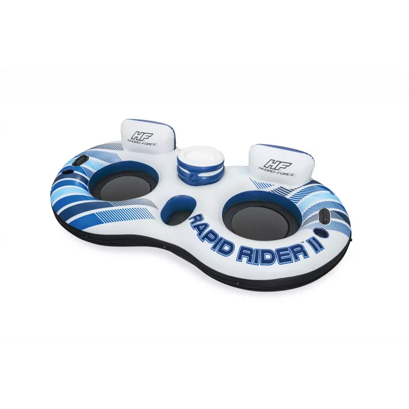 Bestway Hydro-Force Rapid Rider II Doppel-Flussreifen, Mehrfarbig, Schwimmreifen, Muster, Junge/Mädchen, 180 kg, 2 Personen