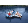 Bestway Hydro-Force Rapid Rider II Doppel-Flussreifen, Mehrfarbig, Schwimmreifen, Muster, Junge/Mädchen, 180 kg, 2 Personen