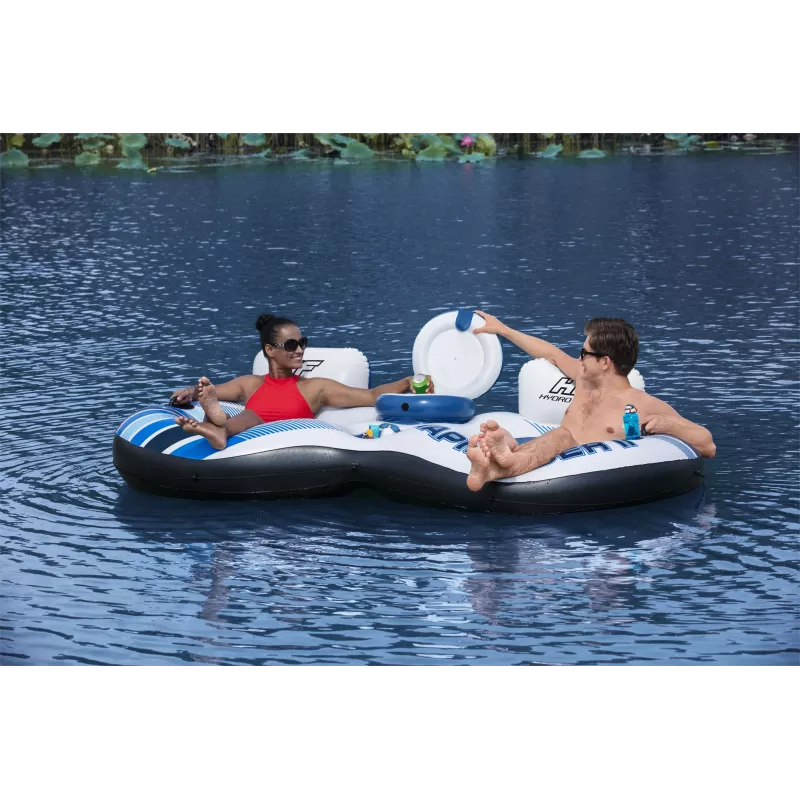 Bestway Hydro-Force Rapid Rider II Doppel-Flussreifen, Mehrfarbig, Schwimmreifen, Muster, Junge/Mädchen, 180 kg, 2 Personen