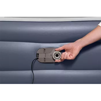 Bestway Tritech SleekFlow Kopfstück-Luftmatratze Queen mit integrierter AC-Pumpe und antimikrobieller Beschichtung 2,26 m x 1,52 m x 84 cm