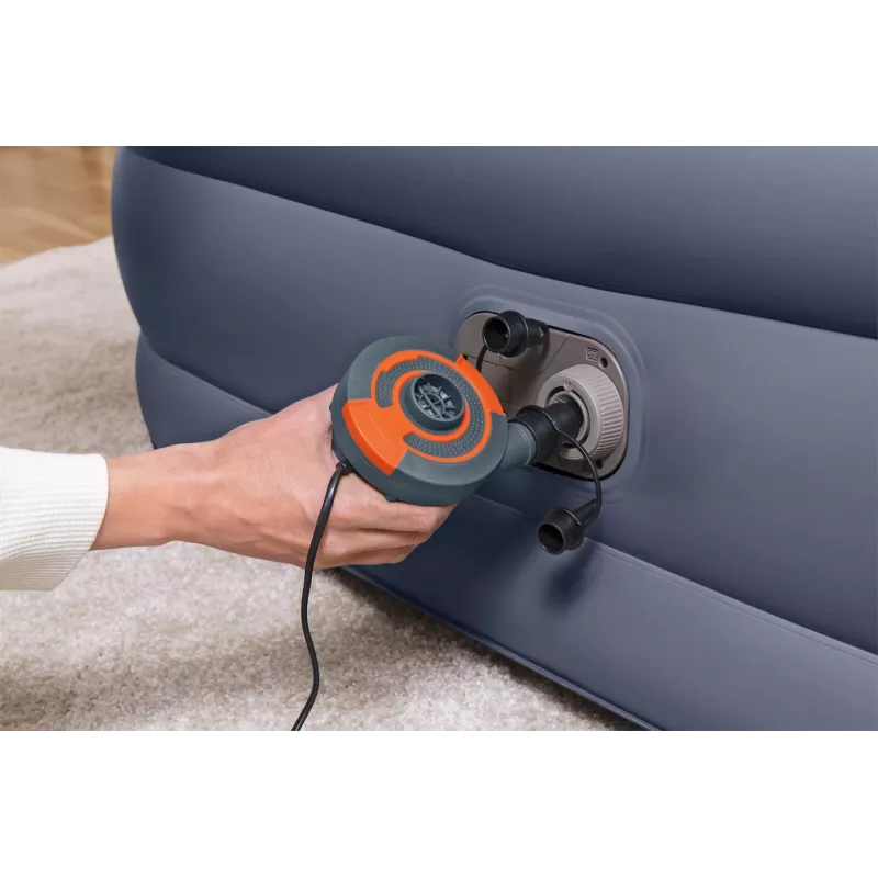 Bestway Tritech SleekFlow Kopfstück-Luftmatratze Queen mit integrierter AC-Pumpe und antimikrobieller Beschichtung 2,26 m x 1,52 m x 84 cm