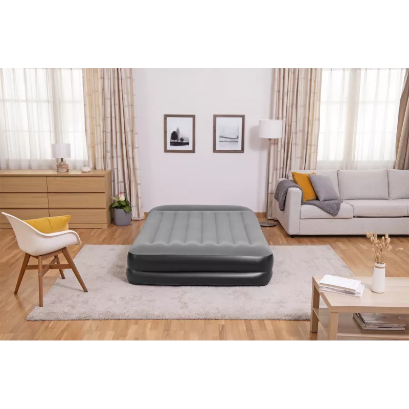 Bestway Tritech Luftmatratze Queen mit integrierter AC-Pumpe und antimikrobieller Beschichtung 2,03 m x 1,52 m x 46 cm
