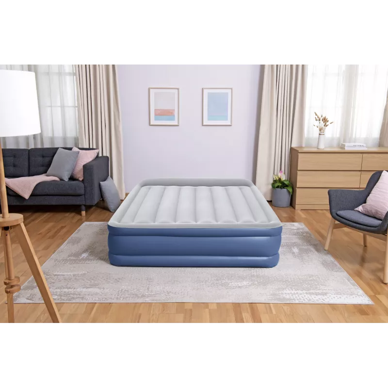 Bestway Tritech Luftbett Queen mit integrierter AC-Pumpe und antimikrobieller Beschichtung 2,03 m x 1,52 m x 46 cm