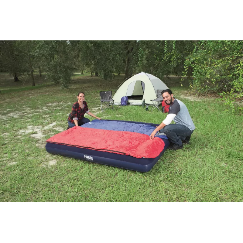 Bestway Flocked Airbed – King – 2,03 m x 1,83 m x 22 cm, Doppelmatratze