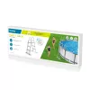 Bestway Flip & Lock Aufstellpool-Leiter 1,07 m, Leiter, Grau, Metall, 150 kg, 3 Stufen, 107 cm