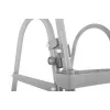 Bestway Flip & Lock Aufstellpool-Leiter 1,07 m, Leiter, Grau, Metall, 150 kg, 3 Stufen, 107 cm