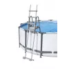 Bestway Flip & Lock Aufstellpoolleiter 1,32 m, Leiter, Grau, Metall, Kunststoff, 150 kg, 4 Stufen, EN16582