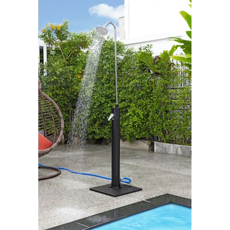 Bestway SolarFlow 8 L Aussendusche, freistehend, Schwarz, Edelstahl, 8 L, EN1112, 500 mm, 500 mm