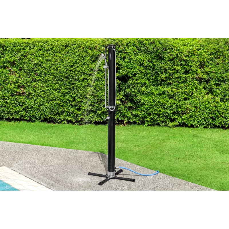 Bestway SolarFlow 20 L Outdoor-Dusche, freistehend, Schwarz, Metall, PVC, 20 L, EN1112, 620 mm
