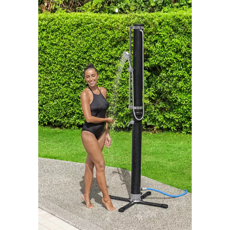 Bestway SolarFlow 20 L Outdoor-Dusche, freistehend, Schwarz, Metall, PVC, 20 L, EN1112, 620 mm
