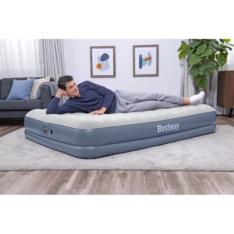 Bestway Tritech Luftmatratze Queen mit wiederaufladbarer Pumpe 2,03 m x 1,52 m x 36 cm