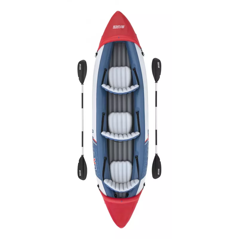 Bestway Hydro Force Rapid X3 aufblasbares Kajak-Set für 3 Personen 3,81 m