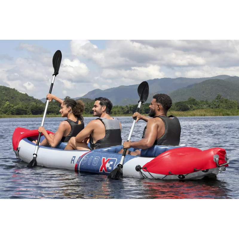 Bestway Hydro Force Rapid X3 aufblasbares Kajak-Set für 3 Personen 3,81 m