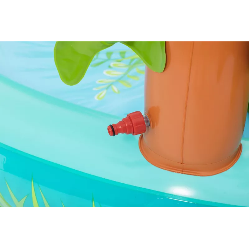 Bestway Crocodile Cove Kinder aufblasbares Wasserspielcenter und Pool 2,24 m x 1,81 m x 72 cm