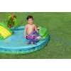 Bestway Crocodile Cove Kinder aufblasbares Wasserspielcenter und Pool 2,24 m x 1,81 m x 72 cm