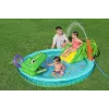 Bestway Crocodile Cove Kinder aufblasbares Wasserspielcenter und Pool 2,24 m x 1,81 m x 72 cm
