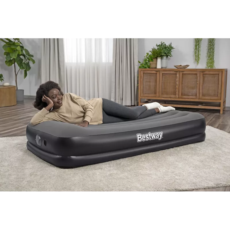 Bestway Tritech Twin Luftmatratze mit integrierter USB-Pumpe 1,91 m x 97 cm x 36 cm
