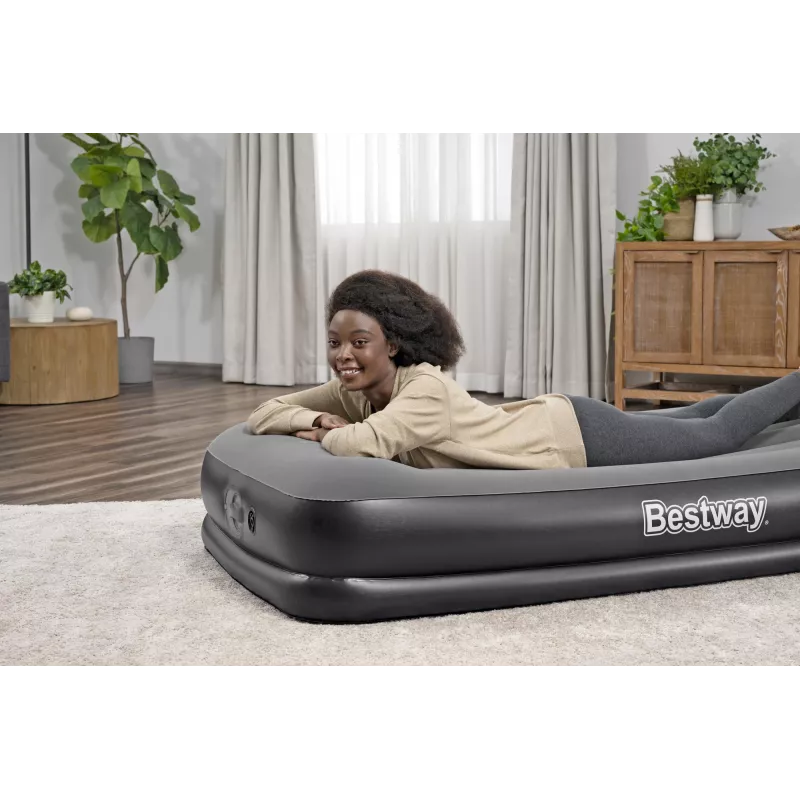 Bestway Tritech Twin Luftmatratze mit integrierter USB-Pumpe 1,91 m x 97 cm x 36 cm