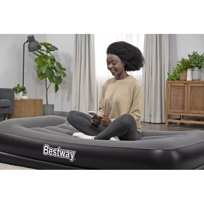 Bestway Tritech Twin Luftmatratze mit integrierter USB-Pumpe 1,91 m x 97 cm x 36 cm