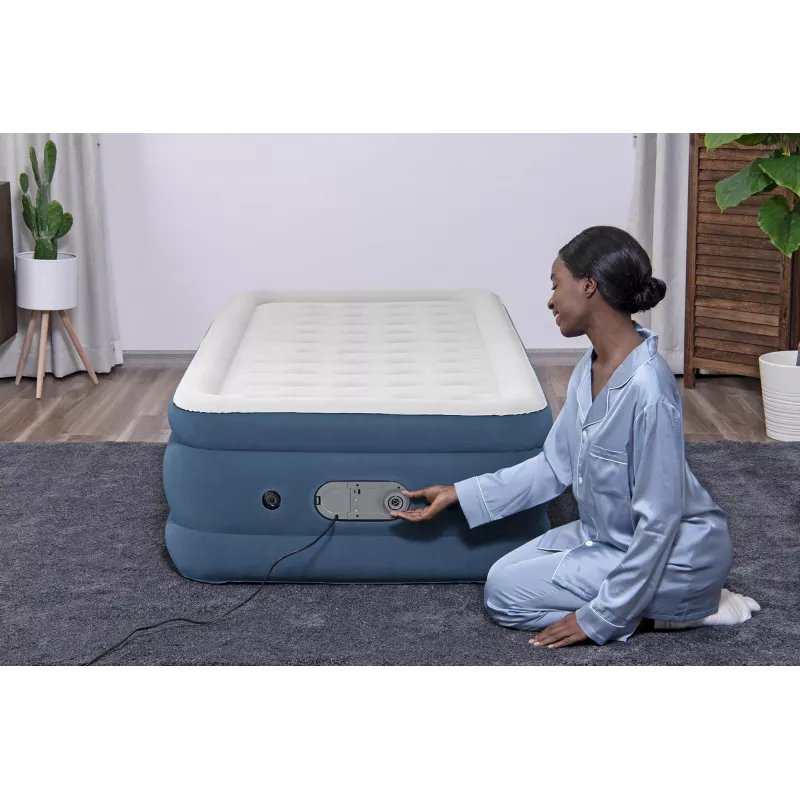 Bestway AlwayzAire Twin Luftbett mit integrierter Doppelpumpe 1,91 m x 97 cm x 46 cm