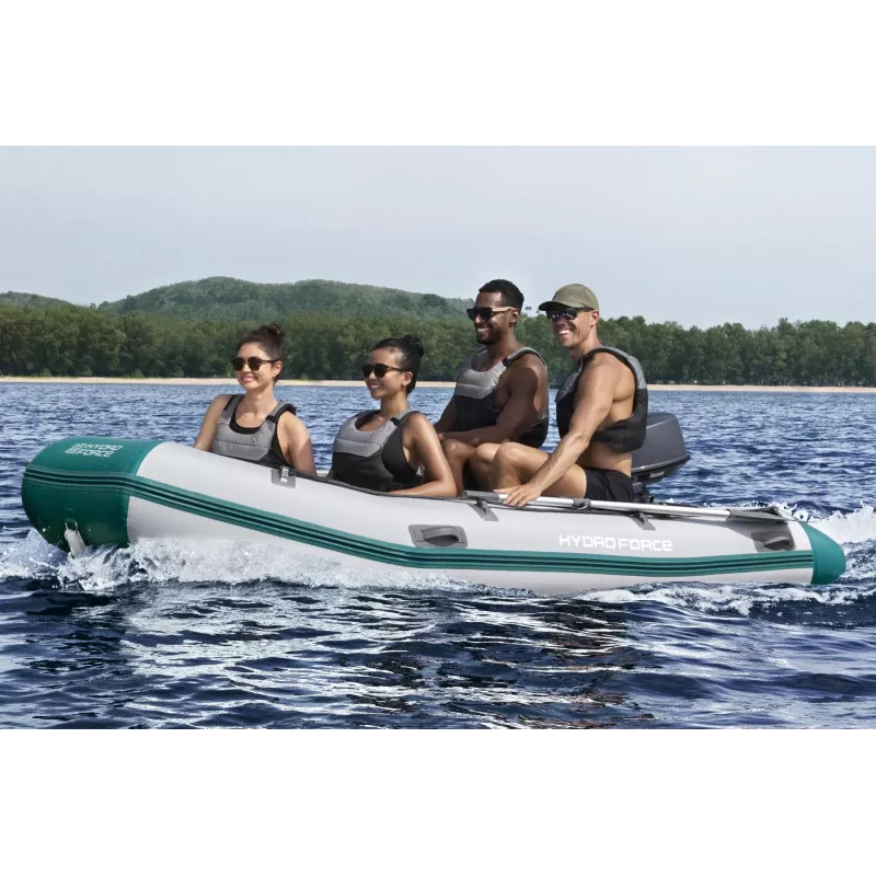 Bestway Hydro Force Mirovia Elite 5-Personen aufblasbares Sportboot-Set 3,30 m