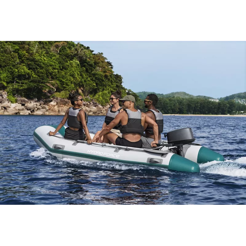 Bestway Hydro Force Mirovia Elite 5-Personen aufblasbares Sportboot-Set 3,30 m