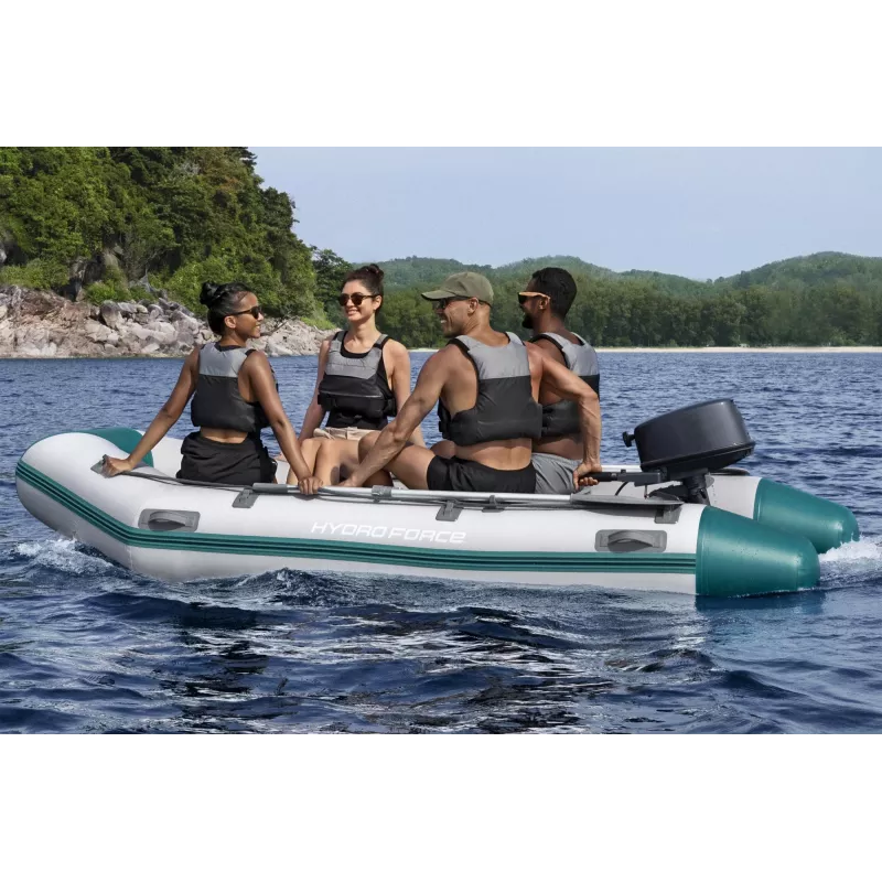Bestway Hydro Force Mirovia Elite 5-Personen aufblasbares Sportboot-Set 3,30 m