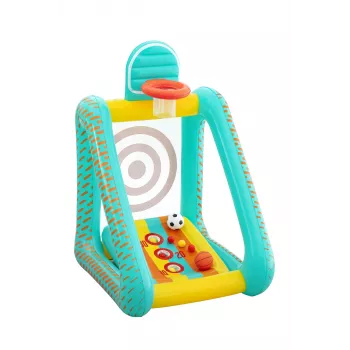 Bestway Perfect Aim 3-in-1 aufblasbares Yard-Spiel, Aufblasbares Spielcenter, 5 Jahr(e), Polyvinylchlorid (PVC), Mehrfarbig