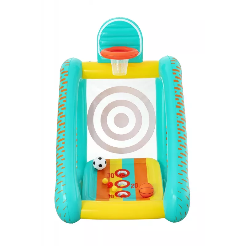 Bestway Perfect Aim 3-in-1 aufblasbares Yard-Spiel, Aufblasbares Spielcenter, 5 Jahr(e), Polyvinylchlorid (PVC), Mehrfarbig