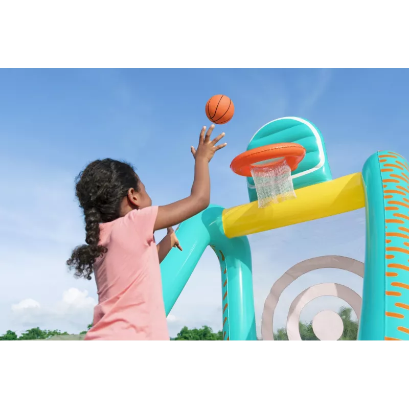 Bestway Perfect Aim 3-in-1 aufblasbares Yard-Spiel, Aufblasbares Spielcenter, 5 Jahr(e), Polyvinylchlorid (PVC), Mehrfarbig