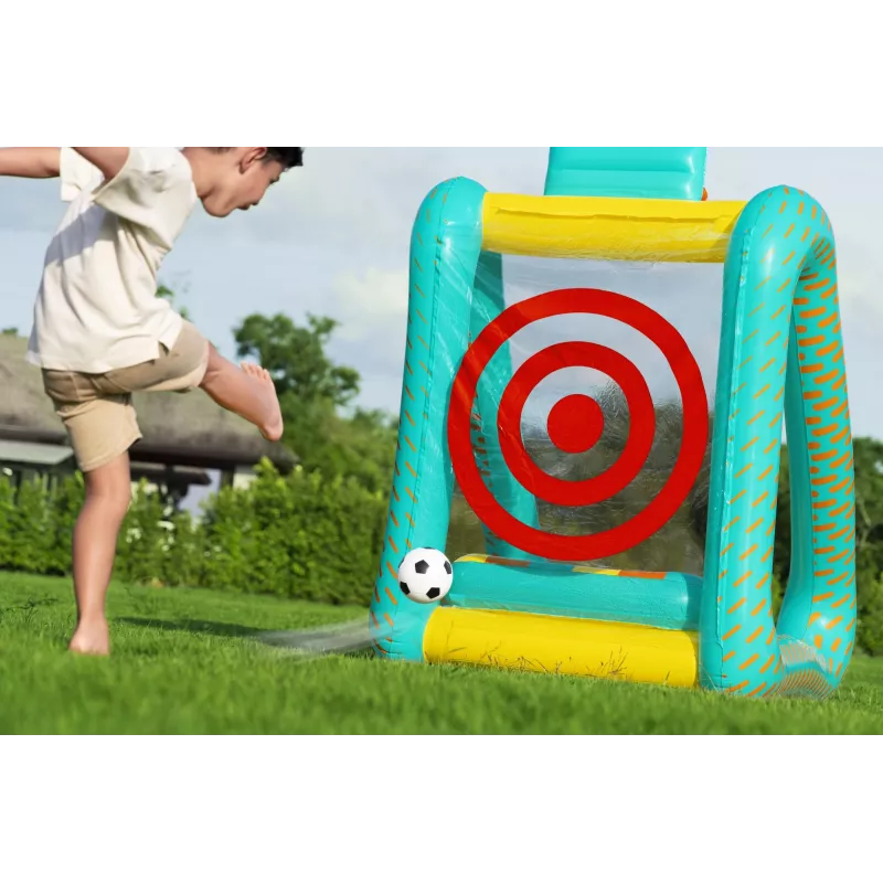 Bestway Perfect Aim 3-in-1 aufblasbares Yard-Spiel, Aufblasbares Spielcenter, 5 Jahr(e), Polyvinylchlorid (PVC), Mehrfarbig