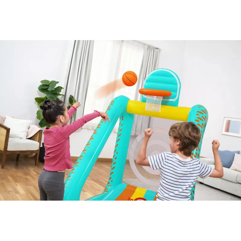 Bestway Perfect Aim 3-in-1 aufblasbares Yard-Spiel, Aufblasbares Spielcenter, 5 Jahr(e), Polyvinylchlorid (PVC), Mehrfarbig