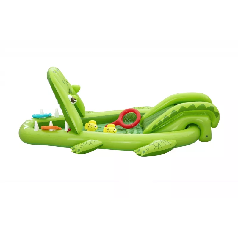 Bestway Later Gator Aufblasbarer Wasser-Spielplatz und Pool für Kinder 2,34 m x 1,63 m x 87 cm