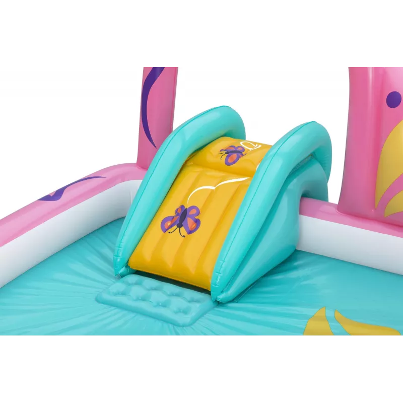 Bestway Butterfly Wonder Kinder aufblasbares Wasserspielcenter und Pool 1,80 m x 1,80 m x 1,17 m