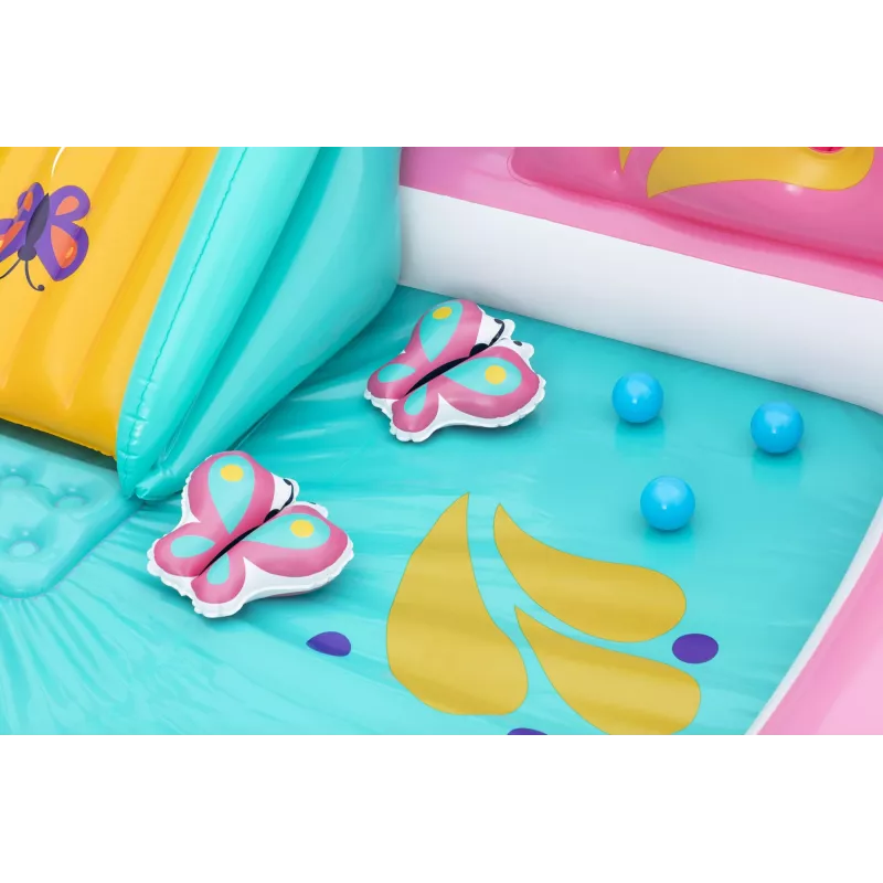 Bestway Butterfly Wonder Kinder aufblasbares Wasserspielcenter und Pool 1,80 m x 1,80 m x 1,17 m