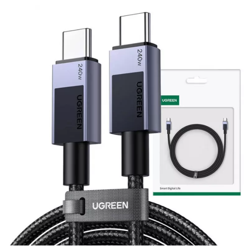 Ugreen 45068 USB-Kabel 2 m USB C 0,48 Gbit/s 240 W Schwarz, Grau