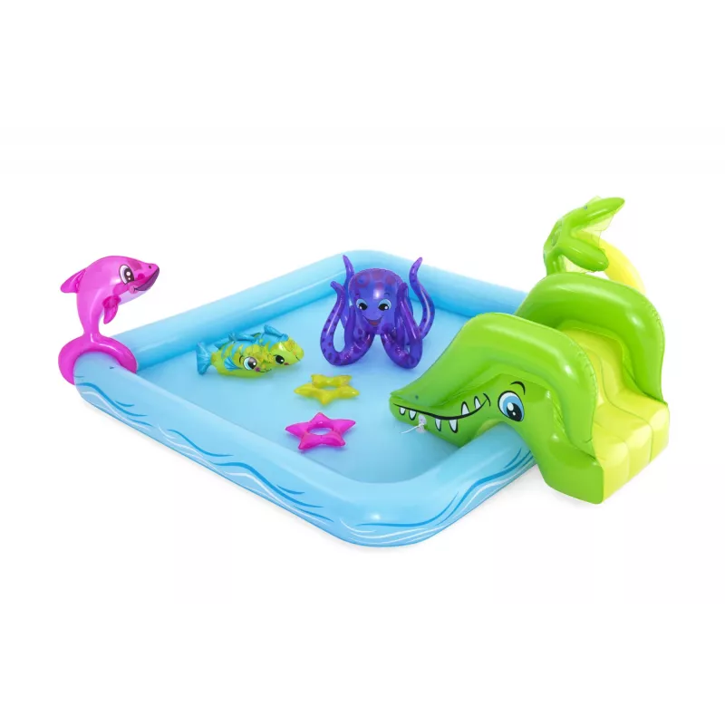 Bestway Play Center Fantastic Aquarium Spielpool, aufblasbarer Pool, 308 L, 8-förmig, 2 J., Vinyl, mehrfarbig