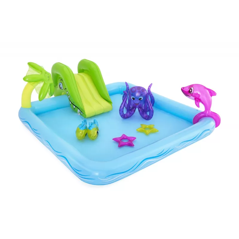 Bestway Play Center Fantastic Aquarium Spielpool, aufblasbarer Pool, 308 L, 8-förmig, 2 J., Vinyl, mehrfarbig