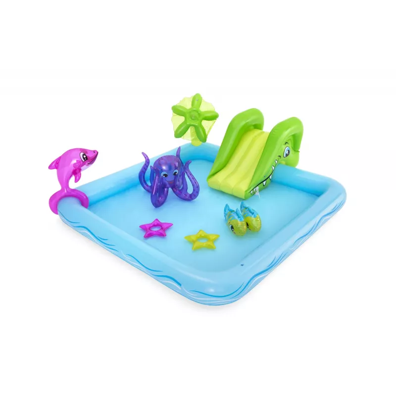 Bestway Play Center Fantastic Aquarium Spielpool, aufblasbarer Pool, 308 L, 8-förmig, 2 J., Vinyl, mehrfarbig