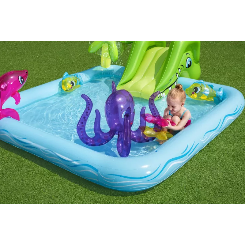 Bestway Play Center Fantastic Aquarium Spielpool, aufblasbarer Pool, 308 L, 8-förmig, 2 J., Vinyl, mehrfarbig