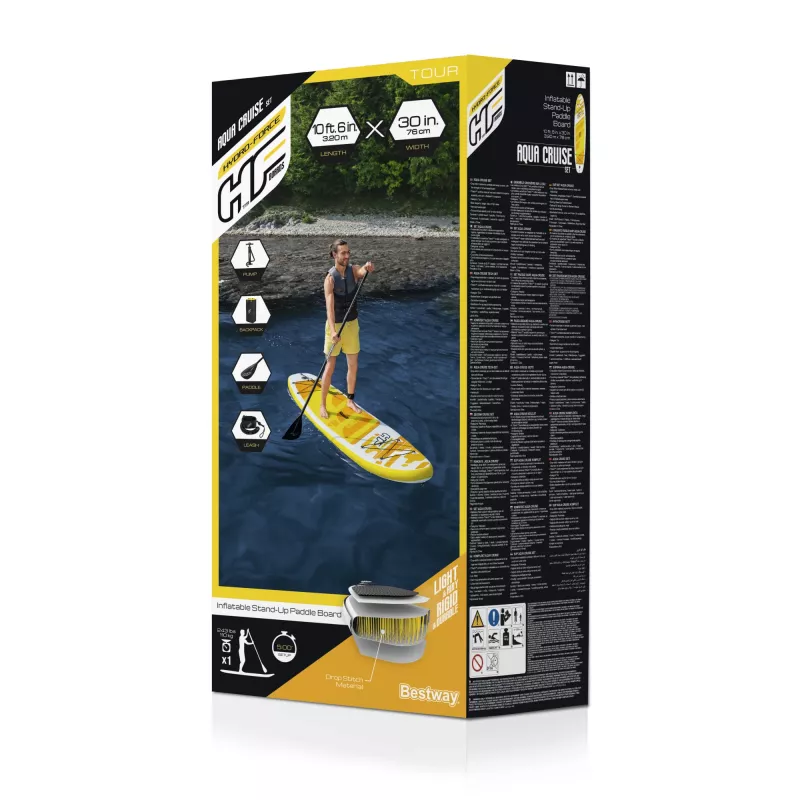 Bestway Hydro-Force 10'6 inch x 30 inch x 4.75 inch/3,20m x 76cm x 12cm Aqua Cruise Set