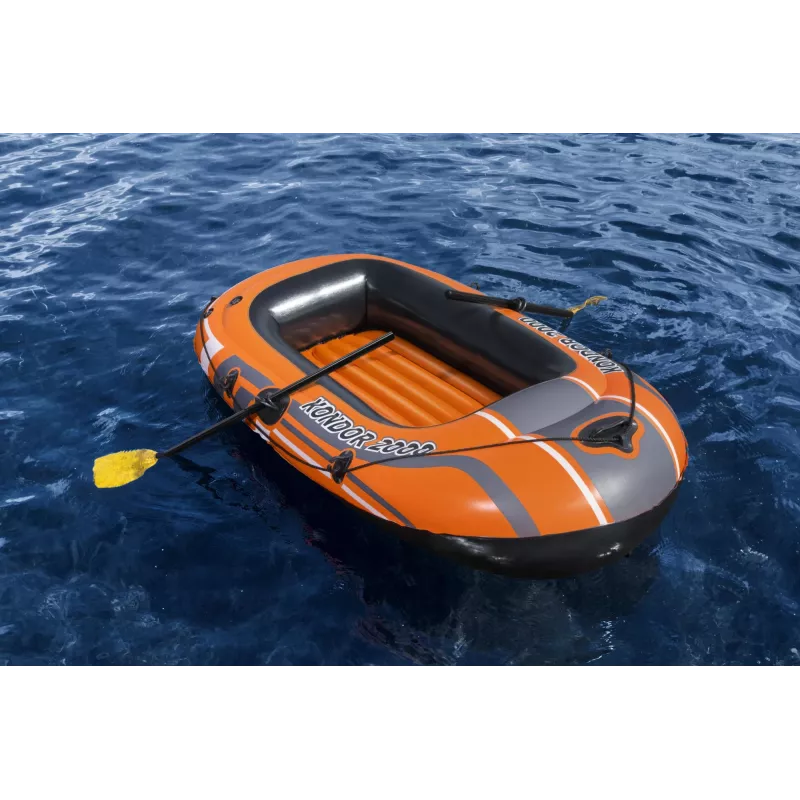 Bestway HYDRO-FORCE Aufblasbares Boot - inklusive Ruder und Fußpumpe