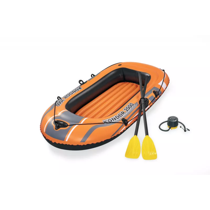 Bestway HYDRO-FORCE Aufblasbares Boot - inklusive Ruder und Fußpumpe