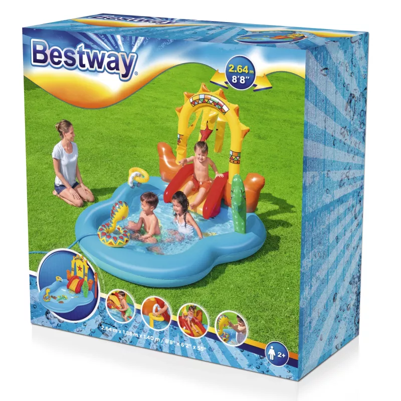 Bestway 8'8 Zoll x 6'2 Zoll x 55 Zoll/2.64 m x 1.88 m x 1.40 m Wild West Spielcenter