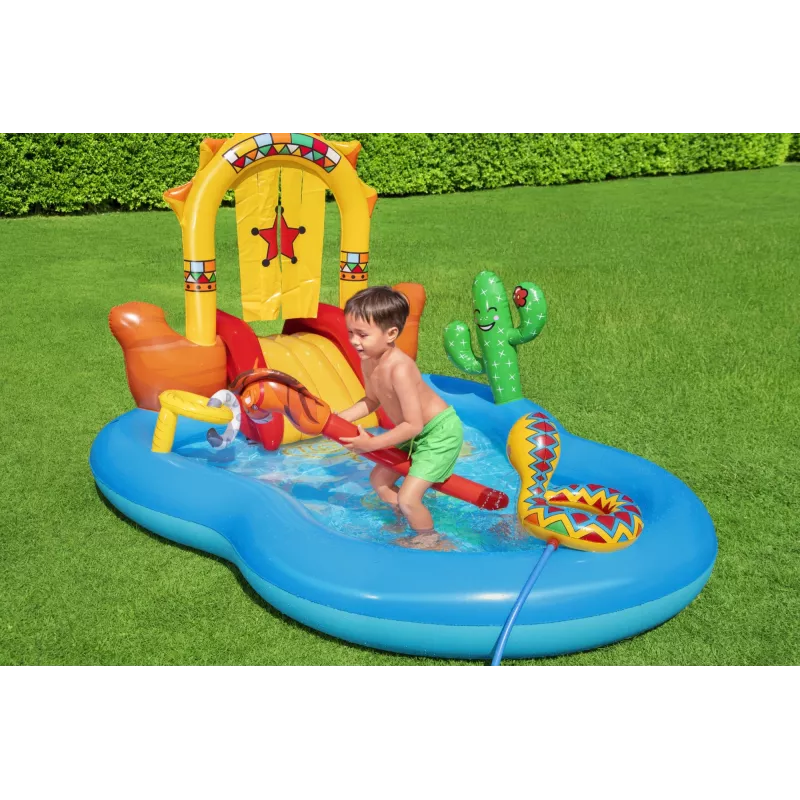 Bestway 8'8 Zoll x 6'2 Zoll x 55 Zoll/2.64 m x 1.88 m x 1.40 m Wild West Spielcenter