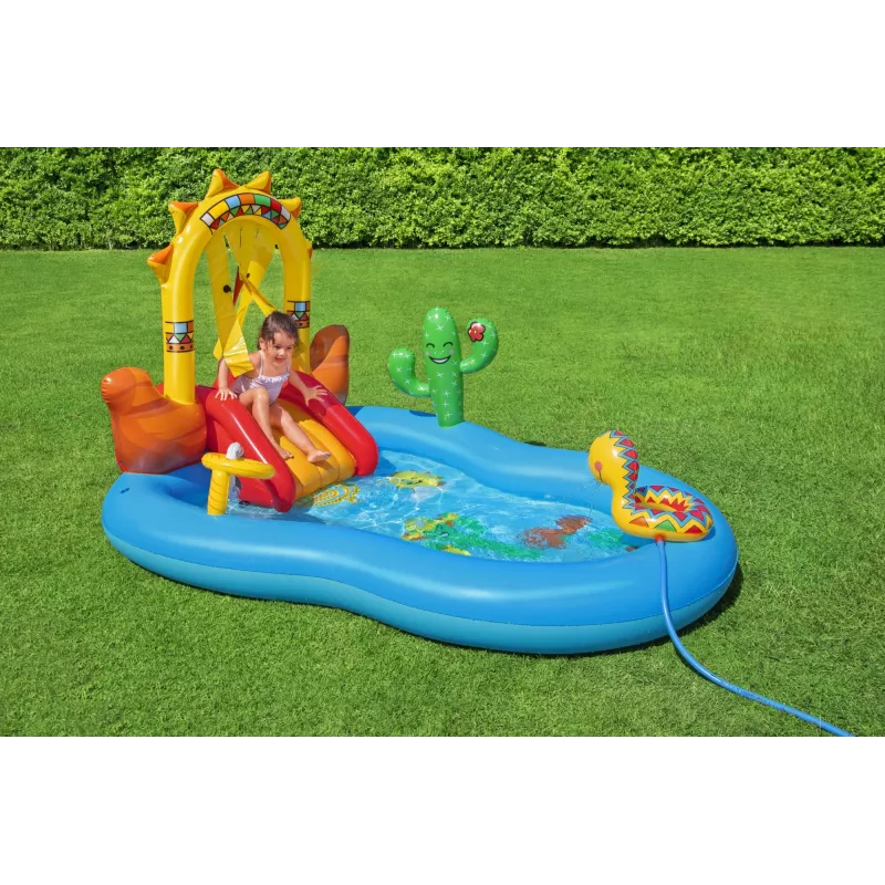 Bestway 8'8 Zoll x 6'2 Zoll x 55 Zoll/2.64 m x 1.88 m x 1.40 m Wild West Spielcenter